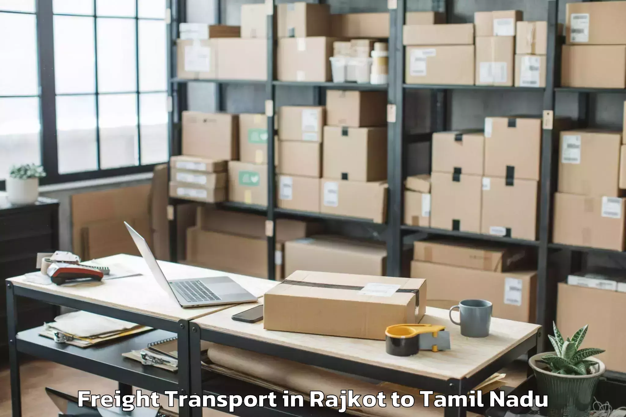 Rajkot to Madurai Kamraj University Freight Transport